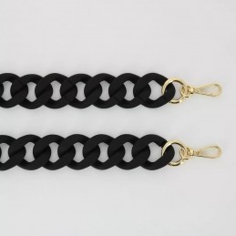 Chaîne et Coque téléphone - LaCoqueFrançaise - Chaîne bijoux Alice Noir mat