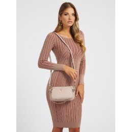 Guess - Mini sac bandoulière Alexie Saffiano