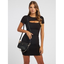 Guess - Mini sac bandoulière Alexie Saffiano