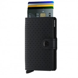 SECRID Miniwallet- Porte-cartes Cuir Perforated compact et sécurisé
