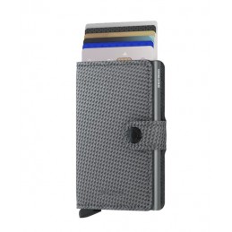 SECRID Miniwallet - Porte-cartes Cuir Carbon compact et sécurisé