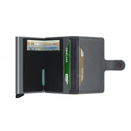 SECRID Miniwallet - Porte-cartes Cuir Carbon compact et sécurisé