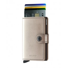 SECRID Miniwallet - Porte-cartes Cuir Metallic compact et sécurisé