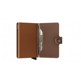 SECRID Miniwallet - Porte-cartes Cuir Saffiano compact et sécurisé