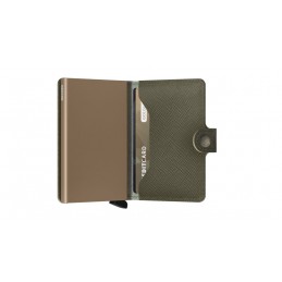 SECRID Miniwallet - Porte-cartes Cuir Saffiano compact et sécurisé