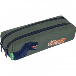 Tann's - Trousse scolaire double - Oscar kaki