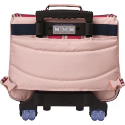 Collège - Tann's - Cartable trolley 38 cm - Célia rose