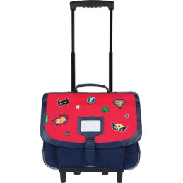 Tann's - Cartable trolley 38 cm - Tristan bicolore