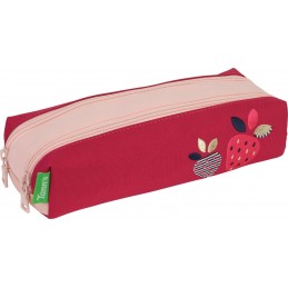 Collège - Tann's - Trousse scolaire double - Célia rose