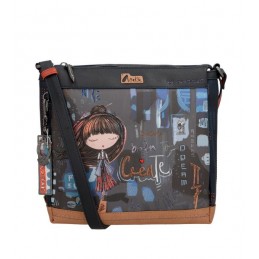 Anekke Contemporary - Sac à bandoulière rectangulaire 3 compartiments