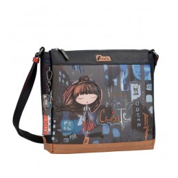 Anekke Contemporary - Sac à bandoulière rectangulaire 3 compartiments