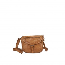 Gianni Conti - Sac bandoulière à rabat cuir vintage