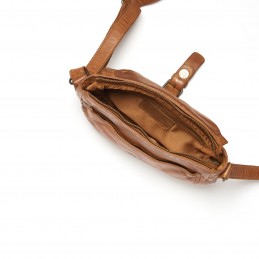 Gianni Conti - Sac bandoulière à rabat cuir vintage