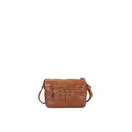 Gianni Conti - Sac bandoulière à rabat cuir vintage