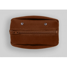 ATELIERS FOURES - Porte-monnaie Grain de café cuir avec Porte-Clé - Hector