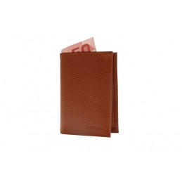 Portefeuille - LE CAÏMAN - Portefeuille 3 volets en cuir grainé Madras