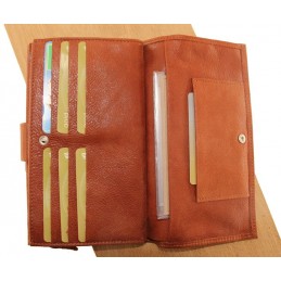 LE CAÏMAN - Compagnon en cuir gloss aspect brillant