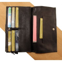 LE CAÏMAN - Compagnon en cuir gloss aspect brillant