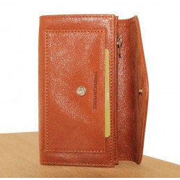 LE CAÏMAN - Porte-monnaie enveloppe en cuir gloss aspect brillant