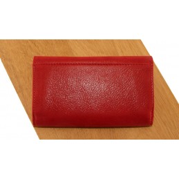 LE CAÏMAN - Porte-monnaie enveloppe en cuir gloss aspect brillant