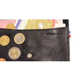 Porte Cartes - LE CAÏMAN - Porte-papiers en cuir gloss aspect brillant