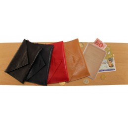 LE CAÏMAN - Porte-papiers en cuir gloss aspect brillant