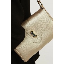 LANCASTER - Petit Sac Trotteur à Rabat Grainé - Top Double