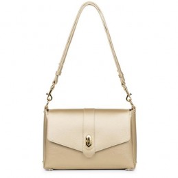 Sac bandoulière - LANCASTER - Sac Trotteur à Rabat Grainé - Top Double