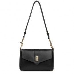 LANCASTER - Petit Sac Trotteur à Rabat Grainé - Top Double