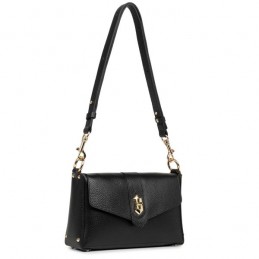 LANCASTER - Petit Sac Trotteur à Rabat Grainé - Top Double