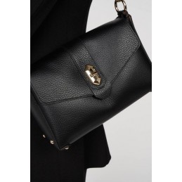 LANCASTER - Petit Sac Trotteur à Rabat Grainé - Top Double