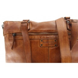 GIANNI CONTI - Grand Sac Cabas Porté Epaule cuir vintage