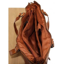 Sac épaule - GIANNI CONTI - Grand Sac Cabas Porté Epaule - Cuir vintage