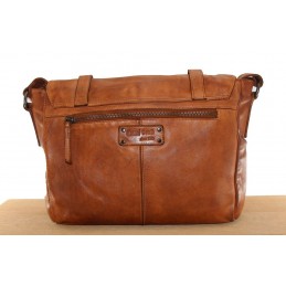 Sac bandoulière - GIANNI CONTI - Sac gibecière à rabat cuir vintage