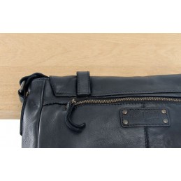 Sac bandoulière - GIANNI CONTI - Sac gibecière à rabat cuir vintage