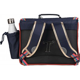 Cartable - Tann's - Cartable 38 cm avec poche gourde - Leila marine