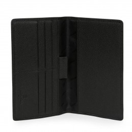 Hexagona - Porte-chéquier en cuir grainé