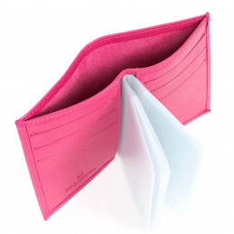 Hexagona - Porte-cartes en cuir grainé