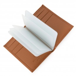 Hexagona - Porte-cartes en cuir grainé