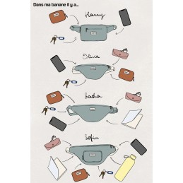Hindbag - Grand Sac banane Sasha - Coton Bio