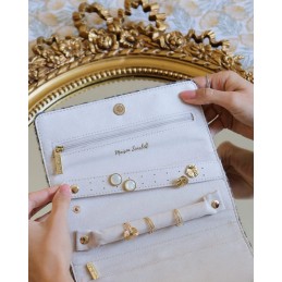 Coffret Bijoux - MAISON SCARLETT - Pochette à bijoux de voyage Catherine - Velours léopard