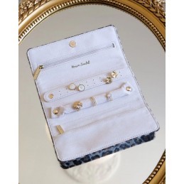 Coffret Bijoux - MAISON SCARLETT - Pochette à bijoux de voyage Catherine - Velours léopard
