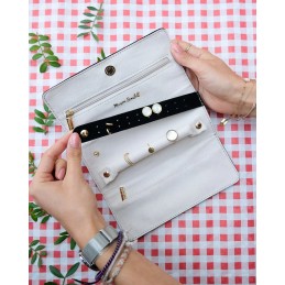 Coffret Bijoux - MAISON SCARLETT - Pochette à bijoux de voyage Catherine - Velours