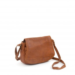 Gianni Conti - Sac besace rabat cuir vintage