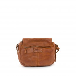 Gianni Conti - Sac besace rabat cuir vintage