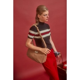 Hindbag - Grand sac bandoulière Rosa - Coton bio