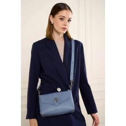 LANCASTER - Petit Sac Trotteur à Rabat Grainé - Top Double