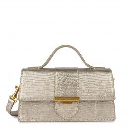 Sac à main - LANCASTER - Sac Baguette à Rabat avec Fermoir M - Croco Ily