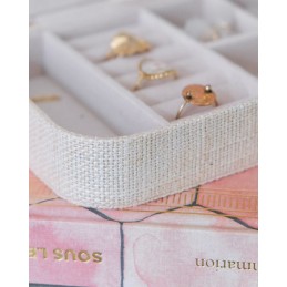 Coffret Bijoux - MAISON SCARLETT - Boite à bijoux Brigitte - Lin