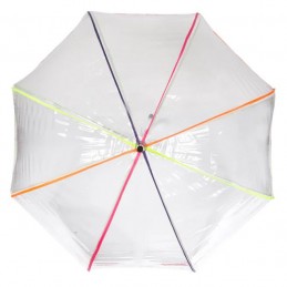Isotoner - Parapluie cloche transparent avec motifs